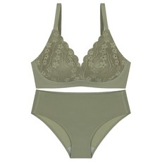 아이앤비 프리미엄 수딩 레이스 심리스 브라팬티세트