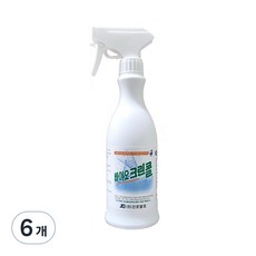 진로발효 바이오크린콜 75% 뿌리는 살균소독제, 450ml, 6개 - 바이오클