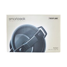nEOFLam SMART COOK系列 低壓悶煮鍋 電磁底 FIKA 鍋身+鍋蓋, 陶瓷處理, 不含有害重金屬、PFAS, 易清洗, 省油、導熱快速, 24cm, 單色, 1個