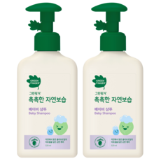 그린핑거 촉촉한 자연보습 샴푸, 320ml, 2개