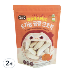 맘스스낵 유기농 팝짱 단호박, 단호박맛, 30g, 2개