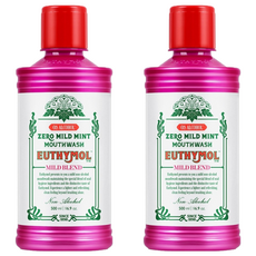 Euthymol 無酒精溫和薄荷漱口水, 2瓶, 500ml