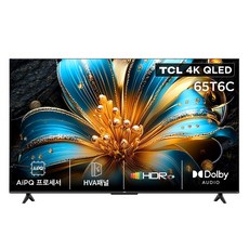 TCL 4K QLED Google TV, 163.9cm(65인치), 65T6C, 벽걸이형, 방문설치