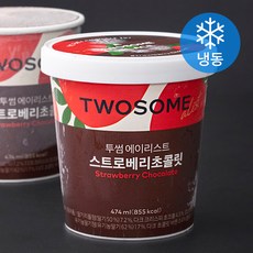 투썸플레이스 에이리스트 스트로베리초콜릿 아이스크림 (냉동), 1개, 474ml
