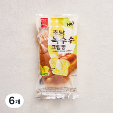 삼립 초당옥수수 크림빵, 100g, 1개입, 6개 100g, 6개