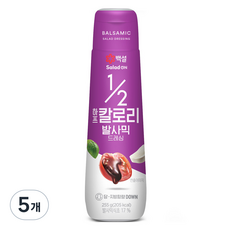 백설 하프칼로리 발사믹 드레싱, 255g, 5개