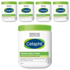Cetaphil 舒特膚 保濕霜，深層滋潤，快速吸收，舒緩乾燥及敏感肌膚, 550g, 5罐