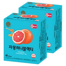 우리차 자몽허니 블랙티, 1g, 40개입, 2개