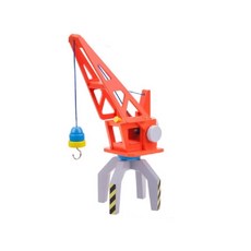 New Classic Toys 貨櫃系列-貨櫃吊掛起重機, 天然木材與無毒塗料, 1個