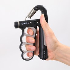Daehan強度可調握力器 5kg~100kg, 灰色, 1個