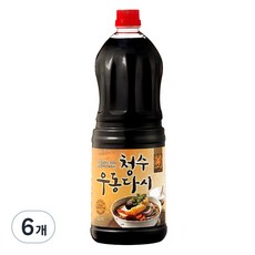 청수식품 우동다시 소스, 1.8L, 6개