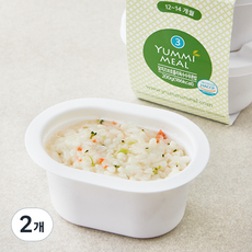 얌이밀 이유식 닭치즈 브로 콜리 옥수수 무른밥, 200g, 2개