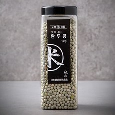 도정공장 씻어나온 완두콩, 1kg, 1통