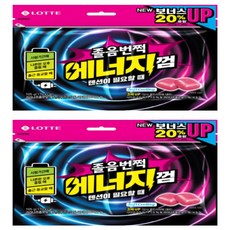 롯데웰푸드 졸음번쩍 에너지껌 리필, 2개, 105g