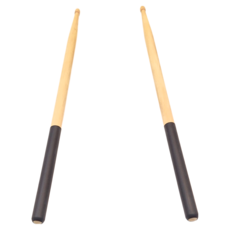 爵士鼓 電子鼓 5A 楓木 防滑鼓棒, 黑色防滑, 1組, 黑色