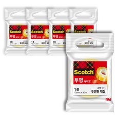 스카치 다용도 테이프 리필 550 12mm x 30m, 5개