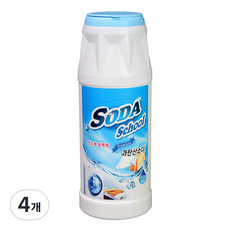 소다스쿨 프리미엄 과탄산 용기형, 450g, 4개