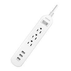 Kinyo 1開3插3USB延長線, 1.8m, PCU-3136, 1個