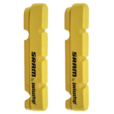 SRAM 剎車皮, 碳纖維框專用剎車皮-黃-, 1輪份, 1入, 9.5 x 3 x 14cm, 1組