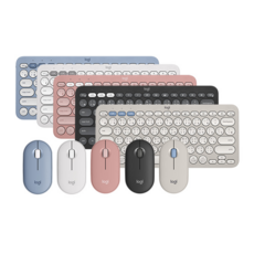 logitech 羅技 Pebble 2 Combo 無線藍牙鍵盤滑鼠組 原廠保固, YR0091 + MR0103, 石墨灰