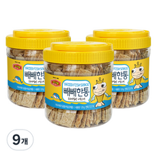 머거본 빼빼한통 오리지널맛 어포스낵, 120g, 9개