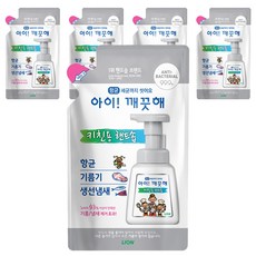 아이깨끗해 향균 키친폼 손세정제 리필 바질향, 200ml, 5개