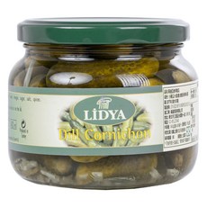 LIDYA 莉迪亞 迷你酸瓜 蒔蘿醋漬黃瓜 400毫升, 400ml, 1罐