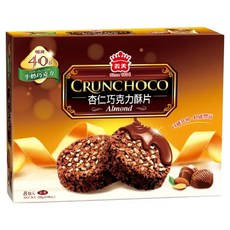 義美 杏仁巧克力酥片 量販包 8包入, 280g, 1盒