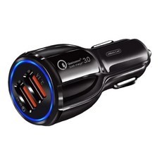 어반카 차량용 USB 2구 시거잭 고속 충전기, BK348, 블랙