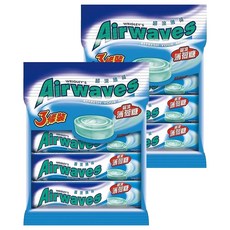Airwaves 超涼無糖薄荷糖 3條裝, 90g, 2袋