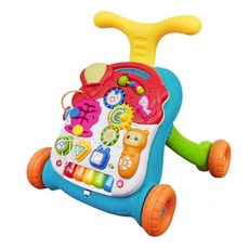 三合一音樂助步車, 益智玩具, 聲光效果, 綠色, 1個