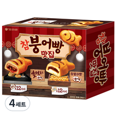참붕어빵 오리온 맛집 참붕어빵 12p + 호떡품은 참붕어빵 12p 세트, 4세트, 348g