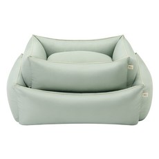 ARRR 新款四季通用寵物睡墊 綠色 17x53x68公分, M(68 x 53 x 17cm), Cream Yellow Dusty Khaki, 1個