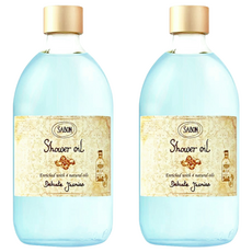 SABON 國際航空版 沐浴油 茉莉花語, 500ml, 2瓶