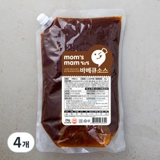 맘스맘 바베큐소스, 2kg, 4개