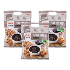 ViVa 萬歲牌 元氣什穀堅果飲 芝麻堅果, 高鈣黑芝麻, 核桃小麥胚芽複方, 天然食補 骨骼健康, 28g, 10包, 3袋