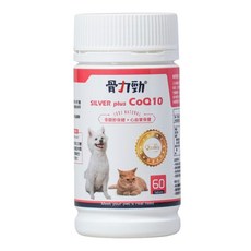 FELIXDOG 骨力勁 SILVER plus CoQ10，含有專利C-n2非變性二型膠原蛋白，添加日本優質輔酵素Q10，獸醫師推薦, 60顆, 維護骨骼/關節, 1罐