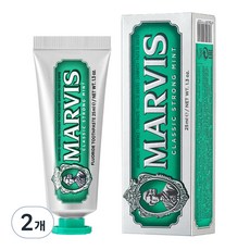 Mavis 經典強力薄荷牙膏, 2個, 25ml