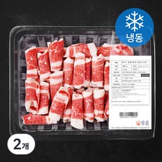 한우 차돌박이 1등급 바로구이 (냉동), 300g, 2개