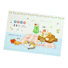 Sunny 三瑩文具 哩哩扣扣 畫畫本 SB-1351B 野餐 13K 可愛畫本, 1本