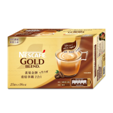 NESCAFE 雀巢咖啡 金牌咖啡二合一重焙拿鐵, 18g, 190毫升, 25包, 1盒