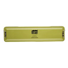 FARMERCAMP 收納長鐵盒 28 x 6 x 4cm 軍綠色 釣魚工具收納盒, 軍綠, 1個