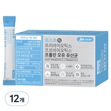 JW중외제약 포스트 프리바이오틱스 프로바이오틱스 프롤린 모유 유산균, 90g, 12개 - fosids2