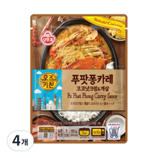 오뚜기 오즈키친 푸팟퐁카레, 4개, 180g