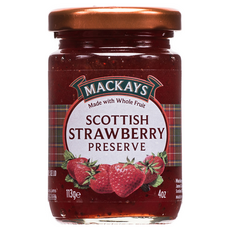 MACKAYS 梅凱 蘇格蘭草莓果醬, 113克, 英國古法製成, 不含人工色素及防腐劑, 113g, 1瓶