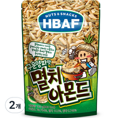 바프 넛츠앤스낵스 구운양파맛 멸치 아몬드, 100g, 2개