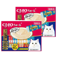 INABA CIAO 肉泥，鰹魚海鮮綜合口味, 560g, 2袋