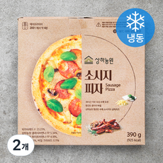 상하농원 소시지 피자 (냉동), 2개, 390g