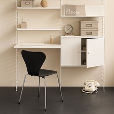 16피스 LV 인테리어 카페 식탁 의자 2개 세트, Black Black, 2개