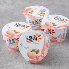 요플레 오리지날 요거트 복숭아, 180g, 4개입